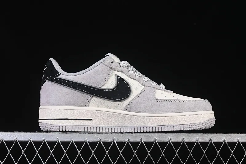 All categories Nk Air Force 1 Air Force series Nk Air Force 1 Low Air Force low top Nike Air Force 1'07 Low LV joint pig eight meters gray black Air Force 1 low top casual sneakers MZ9588-810